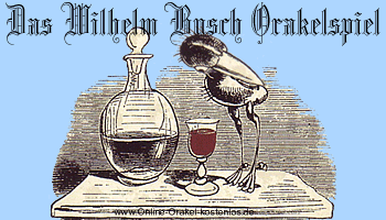 Das Wilhelm Busch Orakel kostenlos Tageskarte ziehen
